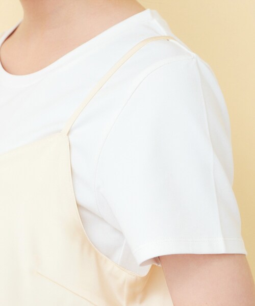 index(インデックス)の「サテンレースキャミソール【洗濯機OK】(タンクトップ・レディース・ブラック/アイボリー・00)」の16枚目の写真