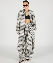 PRANK PROJECT（プランクプロジェクト）の「【2026Summer Pre-Order】タックフォルムボリュームチェックパンツ   Tuck Form Volume Check Pants（その他パンツ）」