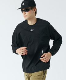 SANRO（サンロ）の「[ユニセックス] クイックドライリフレクティブプリントプルオーバーティー - ブラック（Tシャツ/カットソー）」