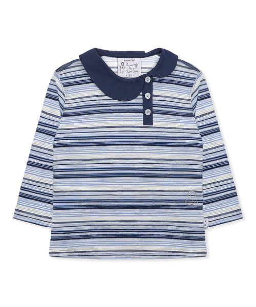 RuNaKi'Hu'(ルナキフ)の「WXT090 カモミルストライプカラー7部Tシャツ (BLUE)(Tシャツ/カットソー・レディース・その他・1/2)」の8枚目の写真