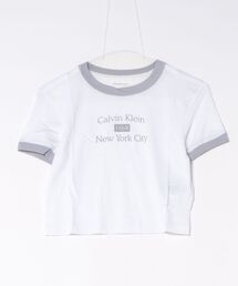 ８(eight)（エイト）の「CALVIN KLEIN 半袖Ｔシャツ ショート丈（Tシャツ/カットソー）」