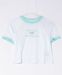 ８(eight)（エイト）の「CALVIN KLEIN 半袖Ｔシャツ ショート丈（Tシャツ/カットソー）」