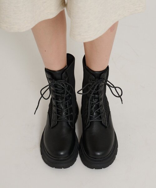 w closet(ダブルクローゼット)の「レースアップスニーカーブーツ(その他シューズ・レディース・ブラック・LARGE/MEDIUM)」の12枚目の写真