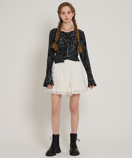 w closet(ダブルクローゼット)の「レースアップスニーカーブーツ(その他シューズ・レディース・ブラック・LARGE/MEDIUM)」の6枚目の写真