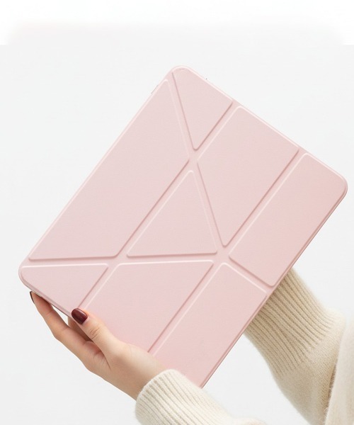 Fun & Daily(ファンアンドデイリー)の「iPad 三つ折りスタンドケース 第12/11/10世代(2025/2022)/ iPad mini6 / mini7(PC・タブレットケース・メンズ・ネイビー/グレー/グリーン/イエロー/ピンク/ブラック・B/A)」の6枚目の写真