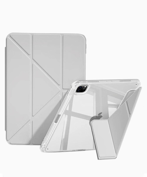 Fun & Daily(ファンアンドデイリー)の「iPad 三つ折りスタンドケース 第12/11/10世代(2025/2022)/ iPad mini6 / mini7(PC・タブレットケース・メンズ・ネイビー/グレー/グリーン/イエロー/ピンク/ブラック・B/A)」の12枚目の写真