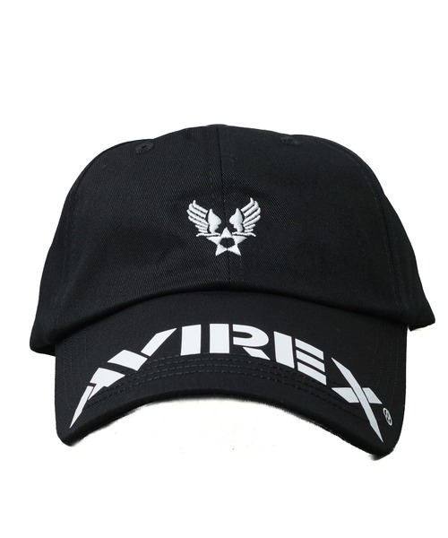 AVIREX(アヴィレックス)の「●AVIREX●BRIM LOGO PRINT CAP(キャップ・メンズ・ブラック・FREE)」の1枚目の写真