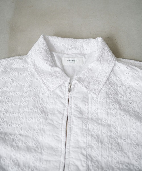 SOLAMONAT LARME(ソラモナラーム)の「刺繍シャツブルゾン(ブルゾン・レディース・ホワイト/ブラック・FREE)」の18枚目の写真