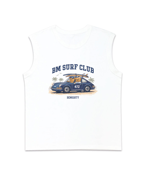 BEMIGHTY(ビーマイティー)の「BM サーフィントリップ オーバーサイズ スリーブレスTシャツ(Tシャツ/カットソー・メンズ・ネイビー/ホワイト/ブラック・LARGE/X-LARGE/XX-LARGE)」の6枚目の写真