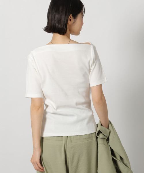 LAKOLE（ラコレ）の「アシメドレープT / 675867（Tシャツ/カットソー・レディース・ブラック/グレー/オフホワイト・FREE）」の18枚目の写真
