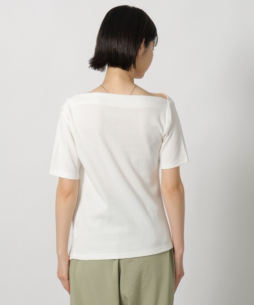 LAKOLE（ラコレ）の「アシメドレープT / 675867（Tシャツ/カットソー・レディース・ブラック/グレー/オフホワイト・FREE）」の8枚目の写真