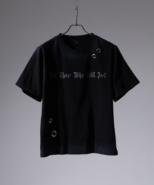 Jungle Storm(ジャングルストーム)の「RESHAM アイレット付き加工スプレー加工Tシャツ 半袖(Tシャツ/カットソー・メンズ・ピンク/ブラック/アイボリー/カーキ・M/L)」の6枚目の写真