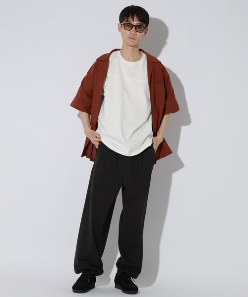 LAKOLE(ラコレ)の「<多機能ウェア>フットボールTシャツ / 667765(Tシャツ/カットソー・メンズ・ホワイト/チャコール/グリーン・LARGE/MEDIUM)」の4枚目の写真