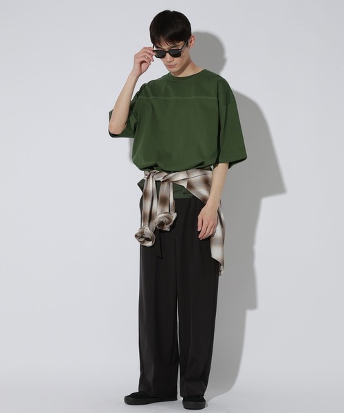LAKOLE(ラコレ)の「<多機能ウェア>フットボールTシャツ / 667765(Tシャツ/カットソー・メンズ・ホワイト/チャコール/グリーン・LARGE/MEDIUM)」の20枚目の写真