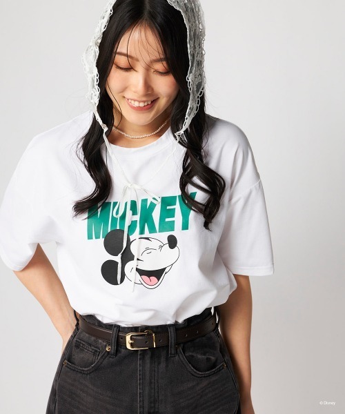 セール】【OP:オーピー】水陸両用ミッキーオーバーサイズTシャツ