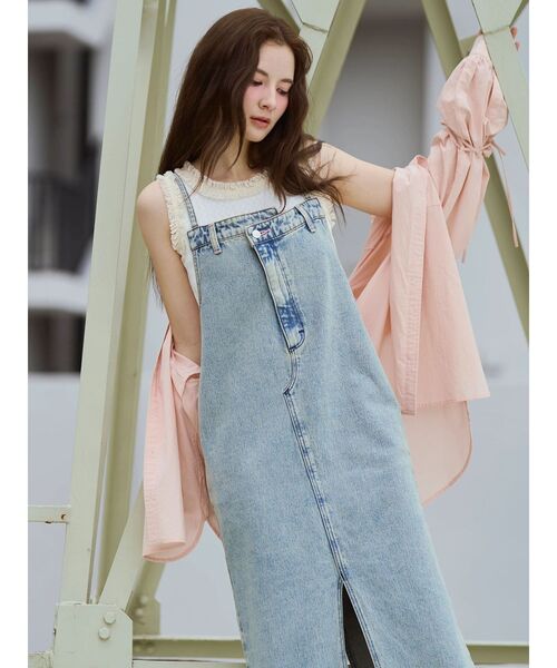 CALNAMUR(カルナムール)の「【Wrangler】デニムワンピース(ワンピース・レディース・ブルー/ライトブルー・MEDIUM/SMALL)」の7枚目の写真