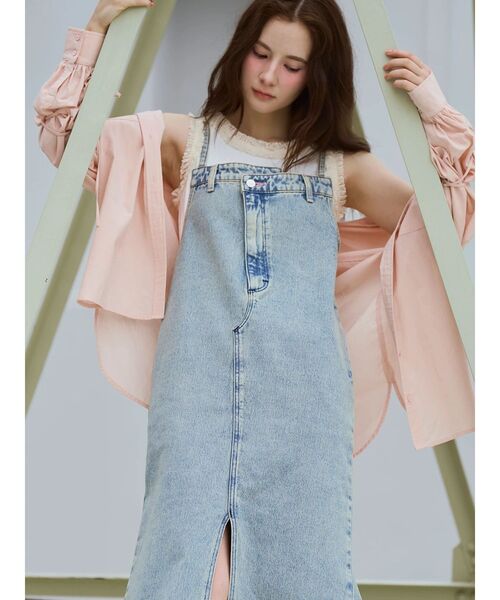 CALNAMUR(カルナムール)の「【Wrangler】デニムワンピース(ワンピース・レディース・ブルー/ライトブルー・MEDIUM/SMALL)」の9枚目の写真