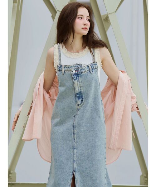 CALNAMUR(カルナムール)の「【Wrangler】デニムワンピース(ワンピース・レディース・ブルー/ライトブルー・MEDIUM/SMALL)」の11枚目の写真