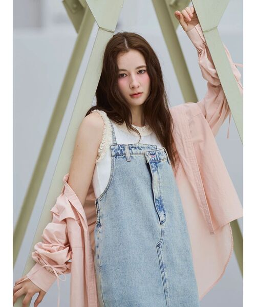 CALNAMUR(カルナムール)の「【Wrangler】デニムワンピース(ワンピース・レディース・ブルー/ライトブルー・MEDIUM/SMALL)」の12枚目の写真