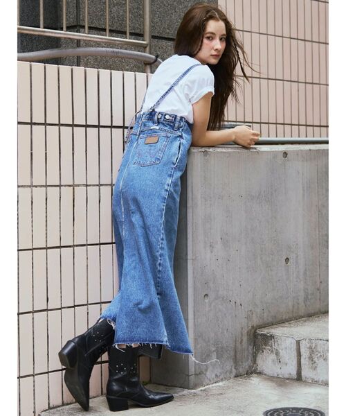 CALNAMUR(カルナムール)の「【Wrangler】デニムワンピース(ワンピース・レディース・ブルー/ライトブルー・MEDIUM/SMALL)」の14枚目の写真