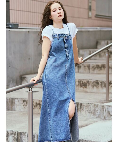 CALNAMUR(カルナムール)の「【Wrangler】デニムワンピース(ワンピース・レディース・ブルー/ライトブルー・MEDIUM/SMALL)」の15枚目の写真