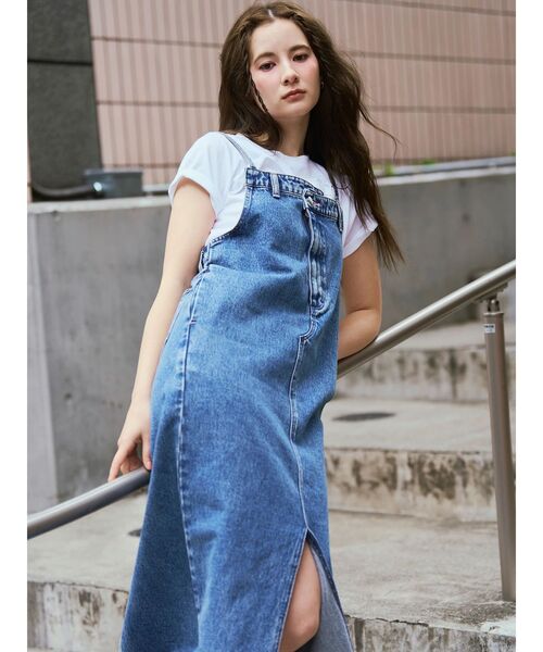 CALNAMUR(カルナムール)の「【Wrangler】デニムワンピース(ワンピース・レディース・ブルー/ライトブルー・MEDIUM/SMALL)」の16枚目の写真