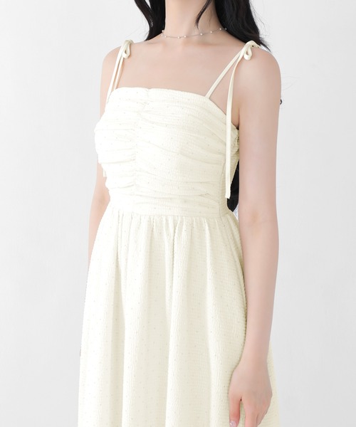 M me eme(エムミーエメ)の「Puff sleeves studded long onepiece(eme10487)(ワンピース・レディース・ブラック・FREE)」の14枚目の写真