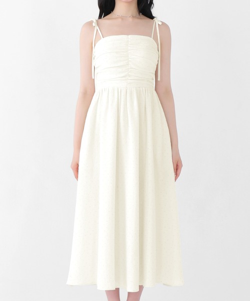 M me eme(エムミーエメ)の「Puff sleeves studded long onepiece(eme10487)(ワンピース・レディース・ブラック・FREE)」の11枚目の写真