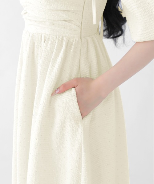M me eme(エムミーエメ)の「Puff sleeves studded long onepiece(eme10487)(ワンピース・レディース・ブラック・FREE)」の18枚目の写真