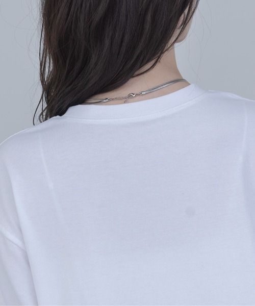 ウェーブフリル ヘムレースTシャツ（Tシャツ/カットソー）｜Eimee Law