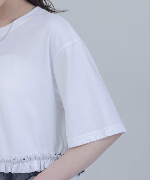 ウェーブフリル ヘムレースTシャツ Eimee Law│Eimee Law & LHELBIE