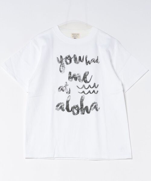 URBAN ISLAND SOCIETY(アーバンアイランドソサエティ)の「ショートスリーブ Tシャツ メンズ you had me at aloha / URBAN ISLAND SOCIETY(アーバンアイランドソサエティ)(Tシャツ/カットソー・メンズ・ホワイト・X-LARGE/LARGE/MEDIUM/SMALL)」の1枚目の写真