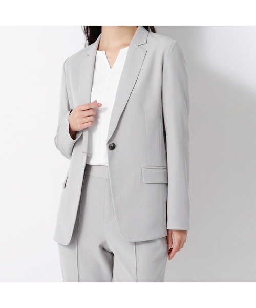 AOYAMA(アオヤマ)の「透けないカットソー【半袖】【キーネック】(Tシャツ/カットソー・レディース・ホワイト・LL/L/M/S)」の15枚目の写真