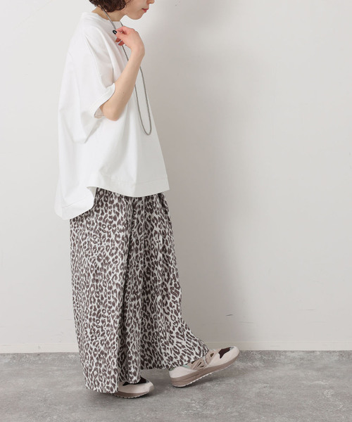 JOURNAL STANDARD LUXE（ジャーナルスタンダード　ラックス）の「レオパリネン タックパンツ（その他パンツ・レディース・ブラック/ブラウン系その他・FREE）」の6枚目の写真