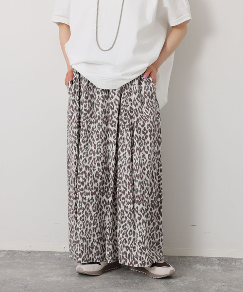 JOURNAL STANDARD LUXE（ジャーナルスタンダード　ラックス）の「レオパリネン タックパンツ（その他パンツ・レディース・ブラック/ブラウン系その他・FREE）」の7枚目の写真