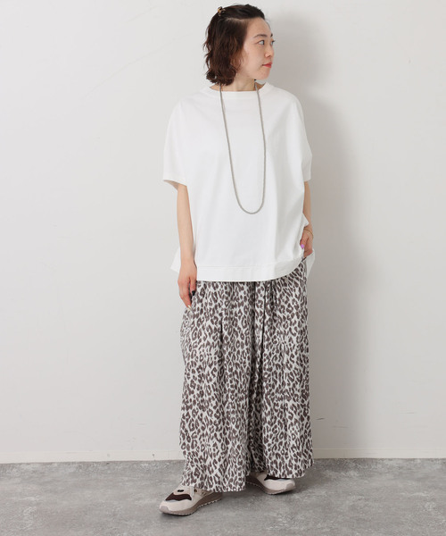 JOURNAL STANDARD LUXE（ジャーナルスタンダード　ラックス）の「レオパリネン タックパンツ（その他パンツ・レディース・ブラック/ブラウン系その他・FREE）」の8枚目の写真