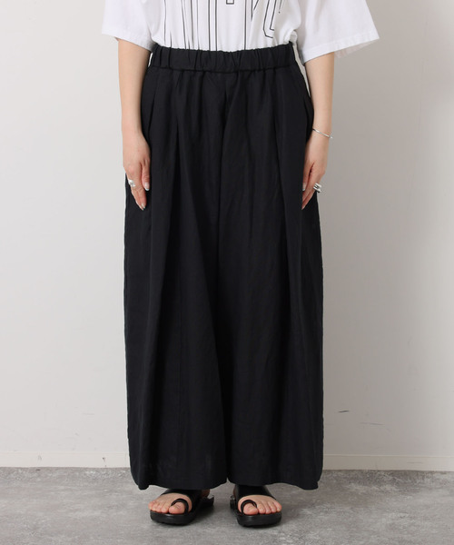 JOURNAL STANDARD LUXE（ジャーナルスタンダード　ラックス）の「レオパリネン タックパンツ（その他パンツ・レディース・ブラック/ブラウン系その他・FREE）」の20枚目の写真