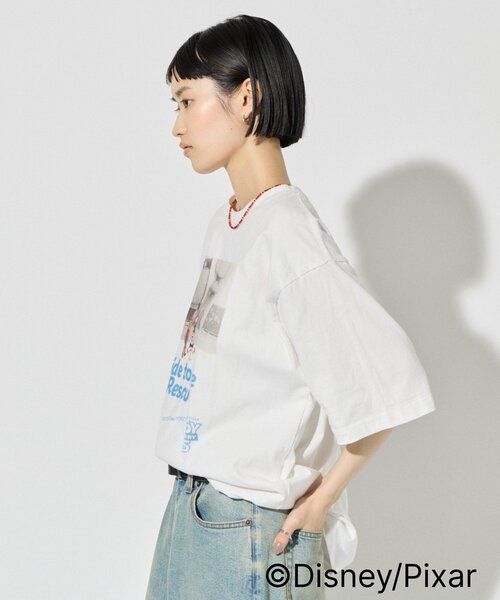 Disney(ディズニー)の「【TOY STORY/トイ・ストーリー】アシッドバディフォトTEE(Tシャツ/カットソー・レディース・ネイビー/ベージュ/ホワイト・MEDIUM/LARGE)」の9枚目の写真