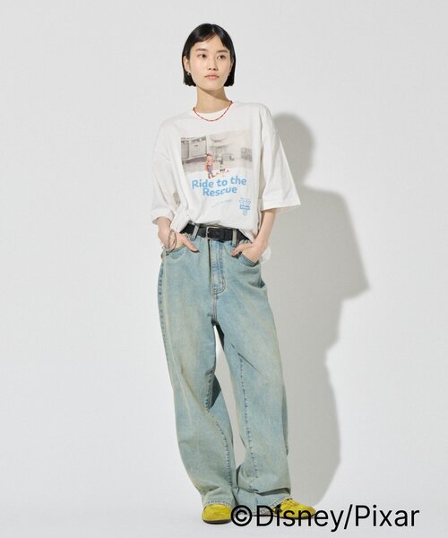 Disney(ディズニー)の「【TOY STORY/トイ・ストーリー】アシッドバディフォトTEE(Tシャツ/カットソー・レディース・ネイビー/ベージュ/ホワイト・MEDIUM/LARGE)」の11枚目の写真