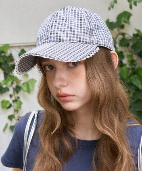 チェックレースキャップ/check lace cap（キャップ）｜Birthday room