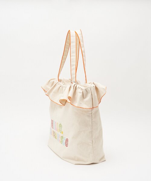 HELLO.SANFRANCISCO(ハローサンフランシスコ)の「【HELLO.SANFRANCISCO/ハローサンフランシスコ】フリル刺繍BIGトートバッグ(トートバッグ・レディース・ブルー系その他/イエロー/ピンク/アイボリー・ONE SIZE)」の12枚目の写真