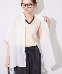 SLOBE IENA | 《シリーズあり/12色展開》1dozen 汗染み防止Vネックノースリ(Tシャツ/カットソー)
