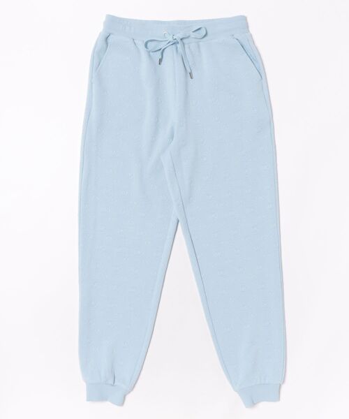 MICHAEL KORS(マイケルコース)の「MK CHARM ジャカード クラシック ジョガーパンツ(スウェットパンツ・レディース・ブルー系・XL/L/M/XS)」の1枚目の写真