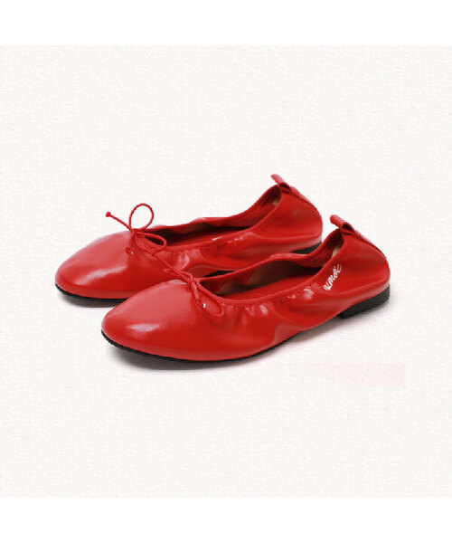 MAC MOC(マックモック)の「Kkotci ベーシックリボン刺繍クッションフラット_7colors(バレエシューズ・レディース・レッド/イエロー/ドット/ブラック/Cream/シルバー/オリーブ・23.5cm/24cm/23cm/22.5cm/25cm/24.5cm)」の5枚目の写真