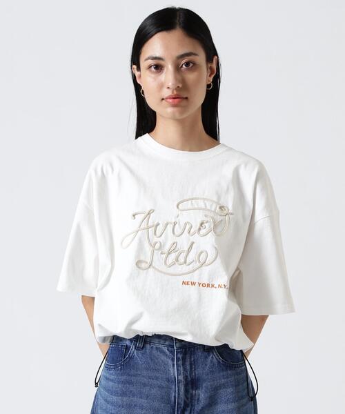 AVIREX(アヴィレックス)の「ROPE LOGO FADE WASH T-SHIRT(Tシャツ/カットソー・レディース・チャコールグレー/ネイビー/ホワイト系2・F)」の7枚目の写真