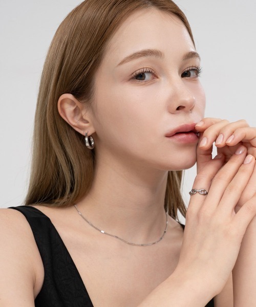 CEMONEMO(セモネモ)の「【金属アレルギー対応】シンプル スナップ フープ ピアス / ステンレス(ピアス(両耳用)・レディース・シルバー/ゴールド・FREE)」の16枚目の写真