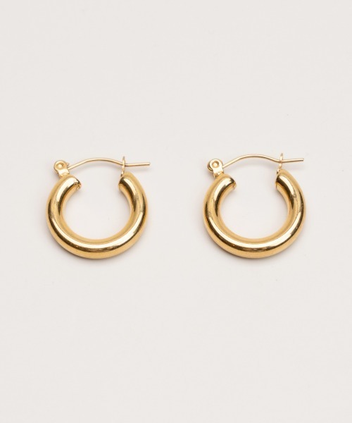 CEMONEMO(セモネモ)の「【金属アレルギー対応】シンプル スナップ フープ ピアス / ステンレス(ピアス(両耳用)・レディース・シルバー/ゴールド・FREE)」の14枚目の写真