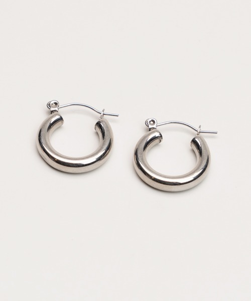 CEMONEMO(セモネモ)の「【金属アレルギー対応】シンプル スナップ フープ ピアス / ステンレス(ピアス(両耳用)・レディース・シルバー/ゴールド・FREE)」の10枚目の写真