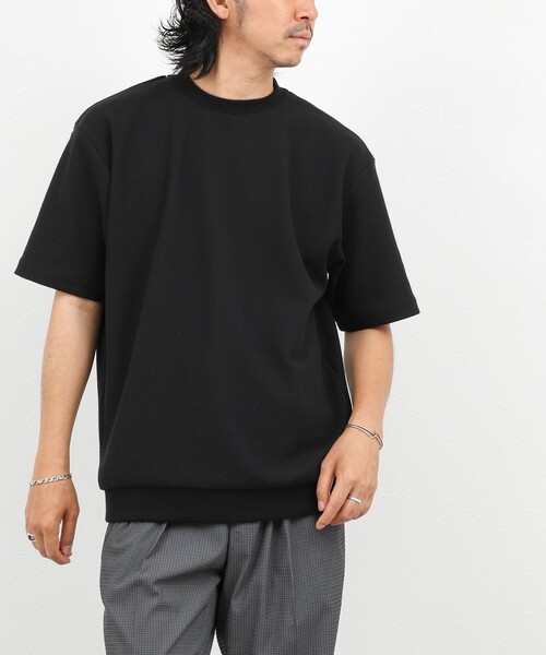 NOLLEY’S（ノーリーズ）の「《ビジカジ対応》ニット風カノコTシャツ 26SS（Tシャツ/カットソー・メンズ・ブラック/サックスブルー/ベビーピンク/オフホワイト・M/L/XL/S）」の20枚目の写真