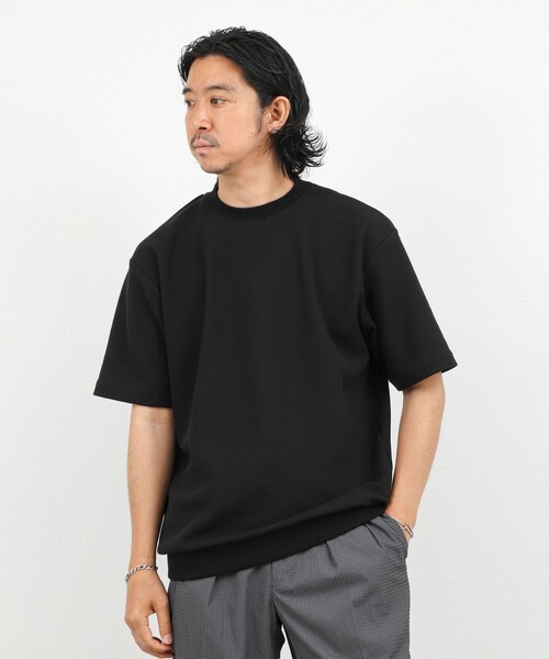NOLLEY’S（ノーリーズ）の「《ビジカジ対応》ニット風カノコTシャツ 26SS（Tシャツ/カットソー・メンズ・ブラック/サックスブルー/ベビーピンク/オフホワイト・M/L/XL/S）」の17枚目の写真